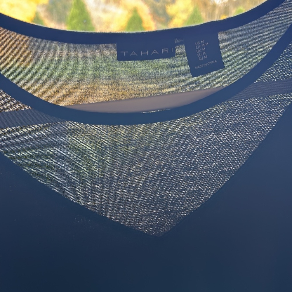 “Tahiti” top w/ mesh accent on chest - Picture 4 of 9